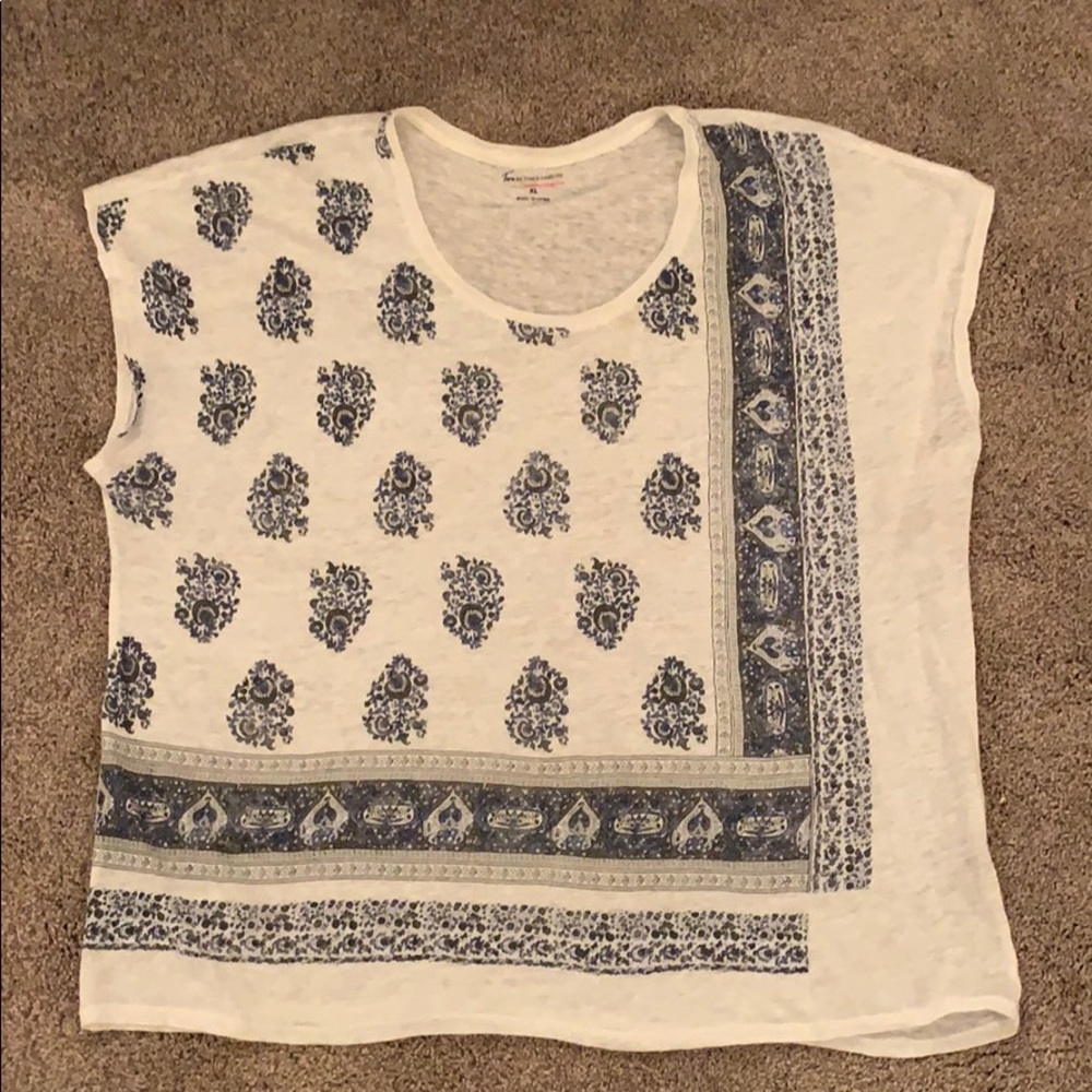 Linen cap sleeve top from Two by Vince Camuto